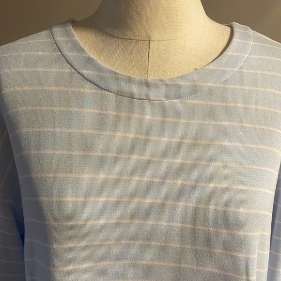 LAND’S END Women’s striped RELAXED FIT  REVERSIBLE TOP.  SIZE LARGE - Picture 8 of 16